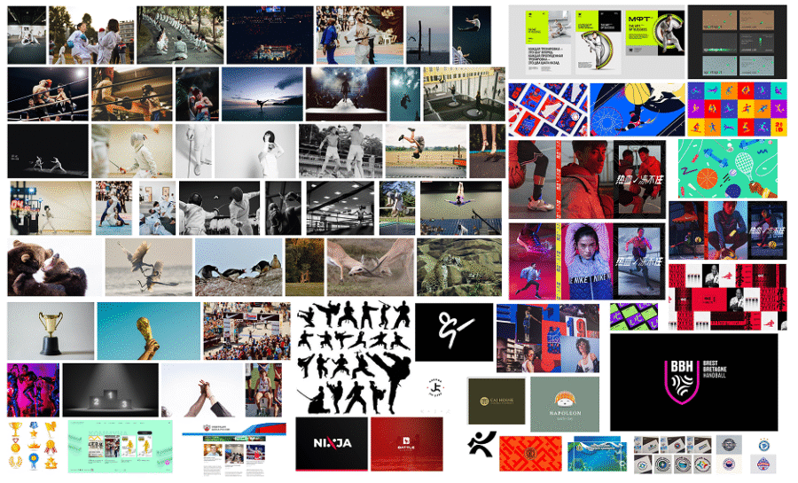 Moodboard Website for Martial Arts Center