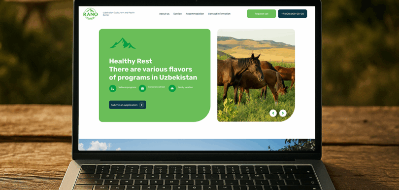 high-converting eco resort website with custom design
