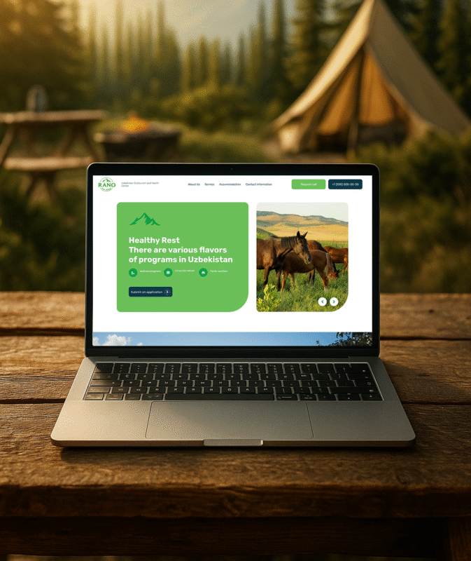 high-converting eco resort website with custom design