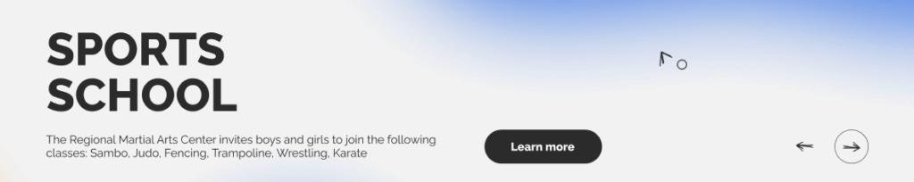 Design website for Sport