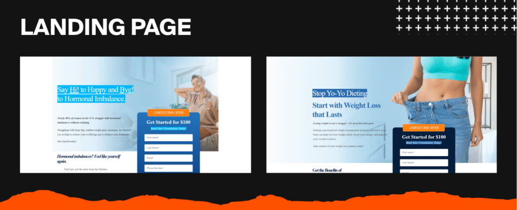 landing page