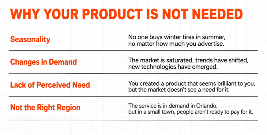 Why your product is not needed